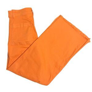 Billabong Orange Wide Leg Jeans Frayed Hem Women's Size 25